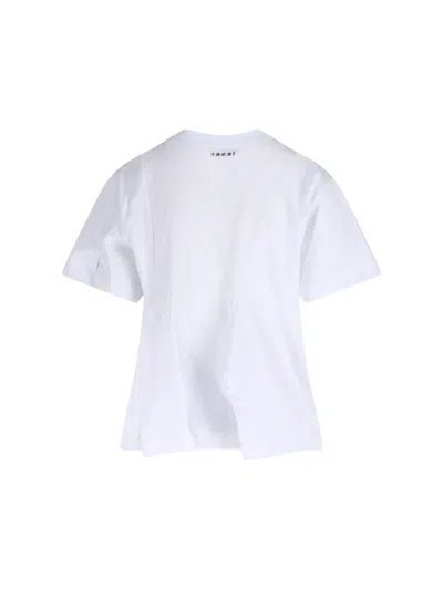 Sacai Where The Wild Things Are Cotton Jersey T-shirt In White