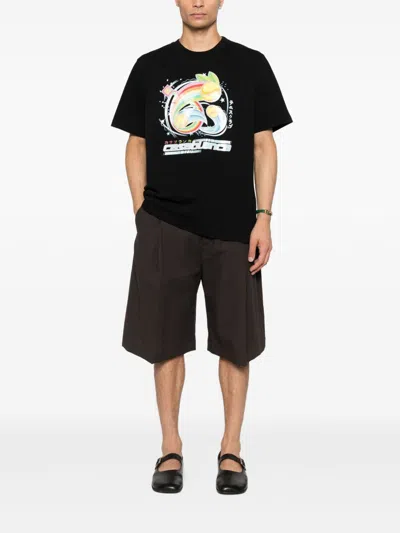 Casablanca Casa Way Mountain Printed T-shirt In Black