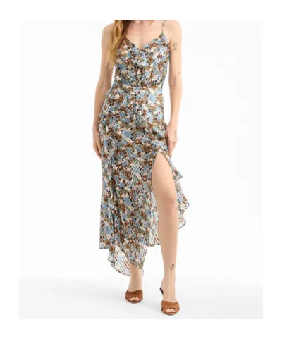 Veronica Beard Avenal Floral-print Silk Midi Dress In Multi