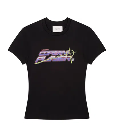 Coperni Logo Crew Neck T-shirt In Black