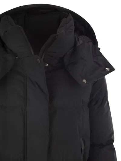 Herno Women Double-layer Down Jacket With Hood In Black