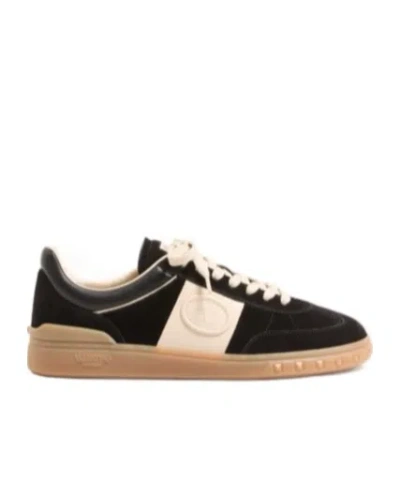 Valentino Black/ivory Upvillage Sneakers In Black