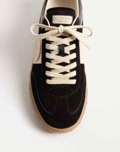 Valentino Black/ivory Upvillage Sneakers In Black