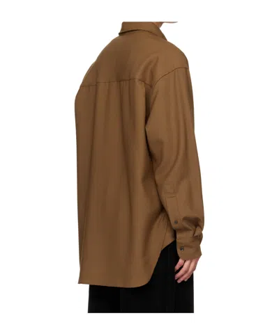 Studio Nicholson Button-fastening Shirt In Brown