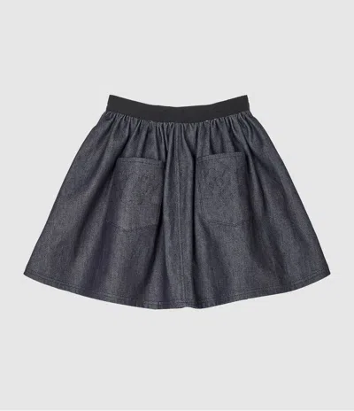 Cecilie Bahnsen Bobbi Waistband Pocket Skirt In Blue