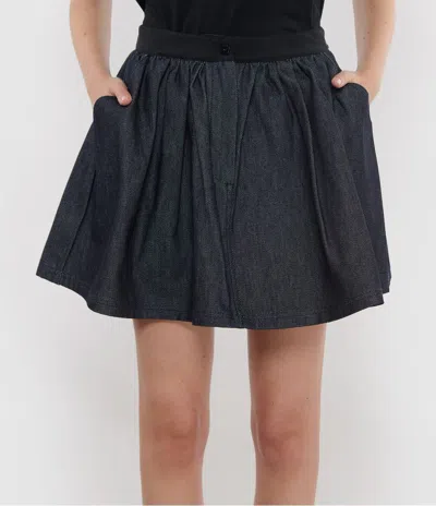 Cecilie Bahnsen Bobbi Waistband Pocket Skirt In Blue