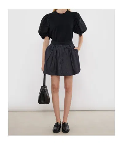 Cecilie Bahnsen Bobbi Waistband Pocket Skirt In Blue