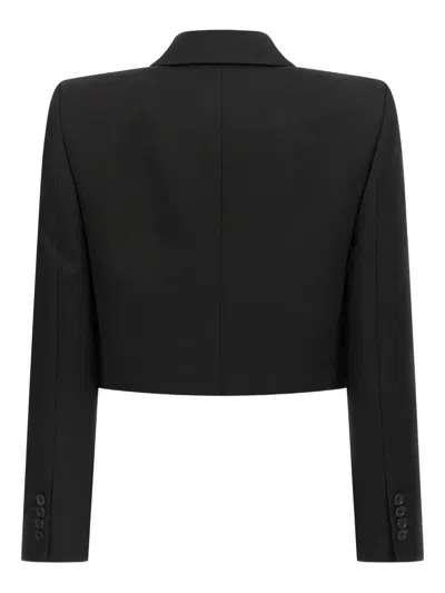 戗驳领垫肩西装夹克