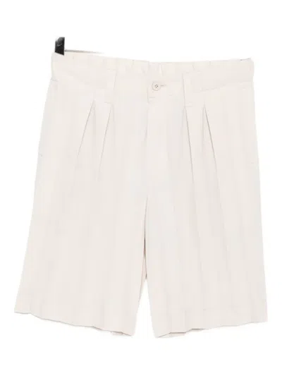 Issey Miyake Edge-ensemble Shorts In White
