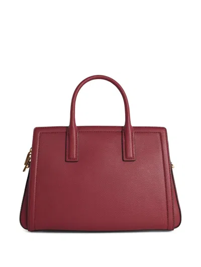 Michael Kors Medium Laila Mulberry Leather Handbag In Red