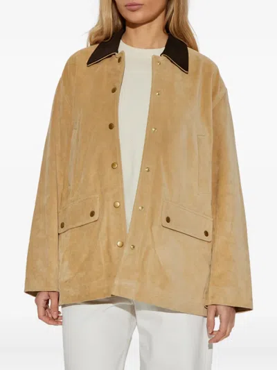 Rag & Bone Long Sleeve Casual Jacket In Brown