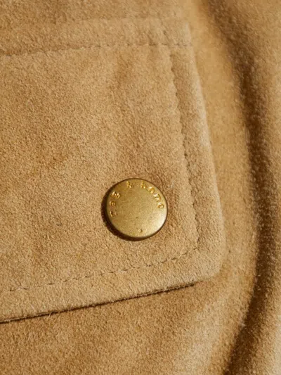 Rag & Bone Long Sleeve Casual Jacket In Brown