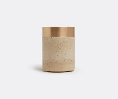 Michaël Verheyden Small Coppa Container In White And Bronze