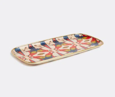 Les-ottomans Patch Nyc Rectangular Tray In Multicolor