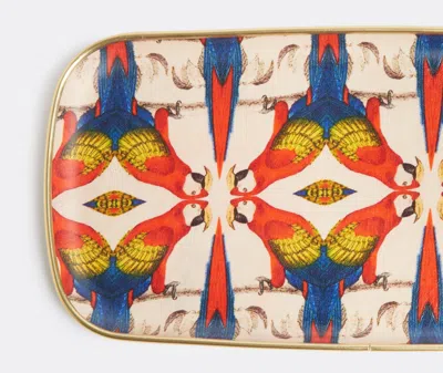 Les-ottomans Patch Nyc Rectangular Tray In Multicolor