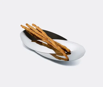 Alessi Octave Bread Basket Bowl In Steel