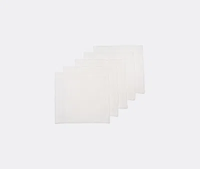 Once Milano Cocktail Napkins In White