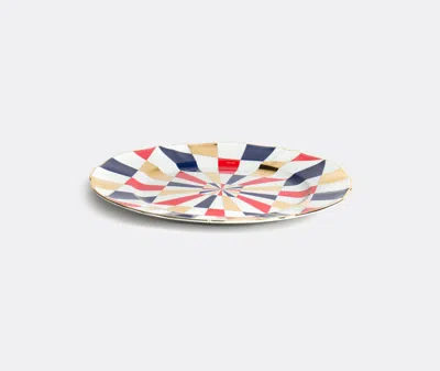Bitossi Home 2 Piece Printed Round Platter Set In Multicolor