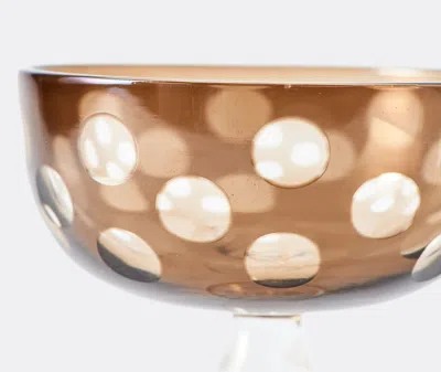 Polspotten Multicolour Peony Coupe Glass Set In Multicolor