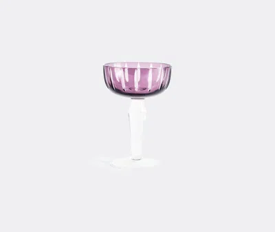 Polspotten Multicolour Peony Coupe Glass Set In Multicolor