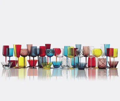 Nasonmoretti Gigolo Flute Glass In Yellow