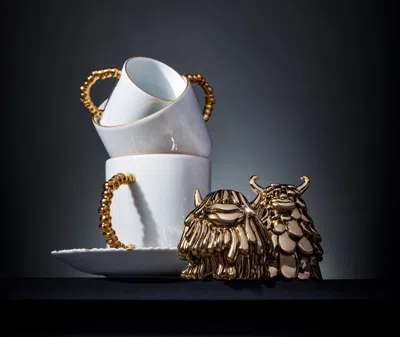 L'objet Haas Mojave Mug In White & Gold