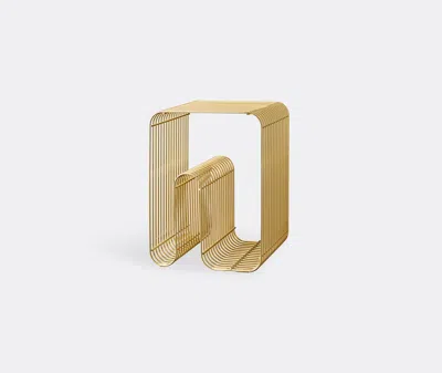 Aytm Curva Abstract Stool In Gold