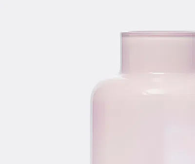 Nude Magnolia Vase In Opal Pink Top, Clear Bottom