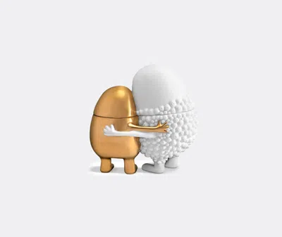 L'objet Haas Happy Huggers Box In White/gold