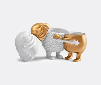 L'objet Haas Happy Huggers Box In White/gold