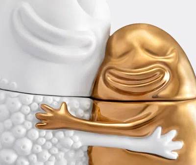 L'objet Haas Happy Huggers Box In White/gold