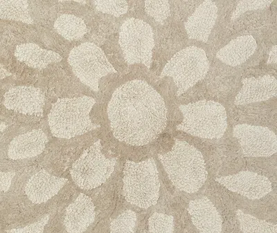 Missoni Otil Reversible Flower-shaped Bath Rug In Natural