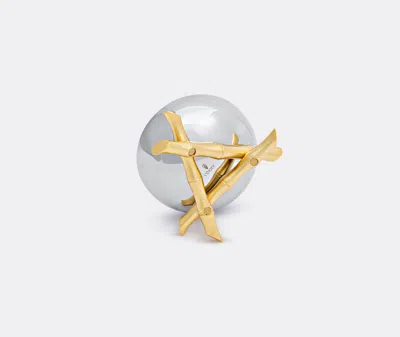 L'objet Bambou Medium Bowl In Gold, Platinum