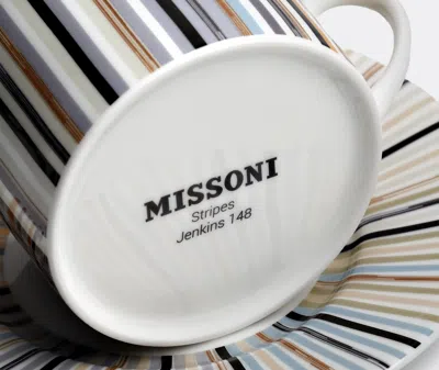 Missoni Stripes Jenkins Teacup Set In Multicolour