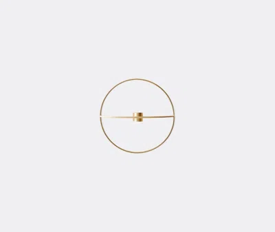 Menu Pov Small Circular Candleholder In Brass