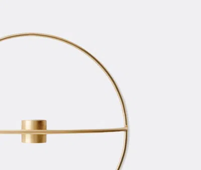 Menu Pov Small Circular Candleholder In Brass