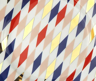 Bitossi Home Quadri Dessert Plate In Multicolor