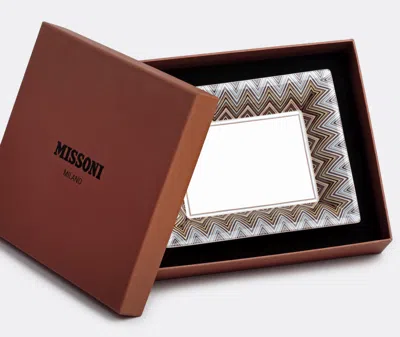 Missoni Zig Zag Jarris Luxury Box Rectangular Tidy Tray, Large In Multicolour