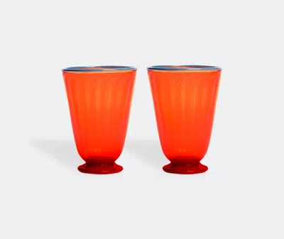 La Doublej Rainbow Glasses Set Of 2 In Orange