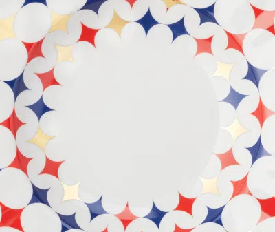 Bitossi Home 4 Piece Lampo Deep Plate Set In Multicolor