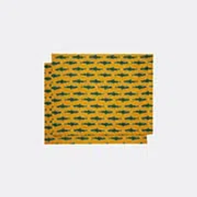 La Doublej Table Linens Yellow Uni In Yellow