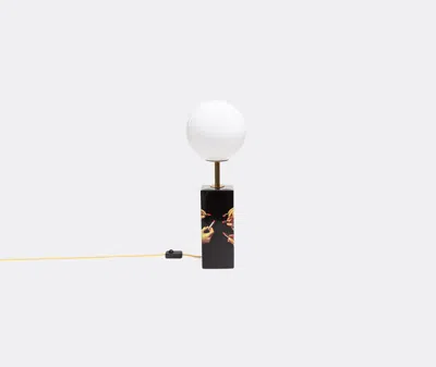 Seletti Lipsticks Table Lamp In Black/gold/multicolor
