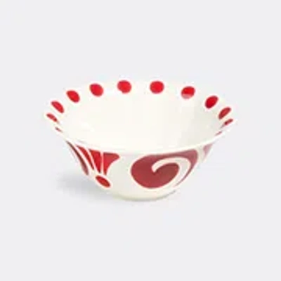 Themis Z Porcelain Kallos Salad Bowl In Red