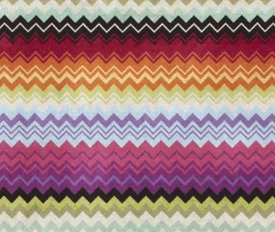 Missoni Giacomo 2 Piece Bath & Hand Towel Set In Orange Multicolor