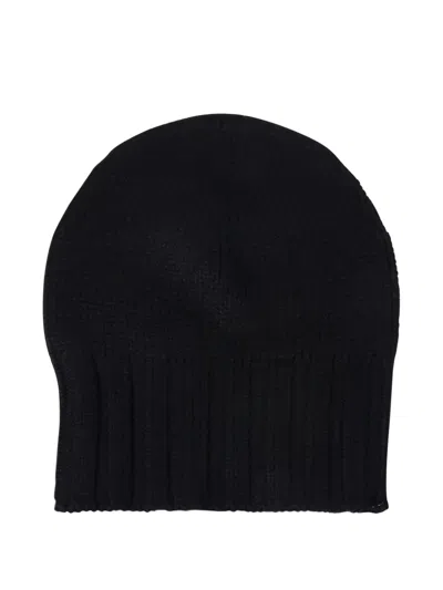 Beyou Ribbed-cuff Beanie Hat In Black