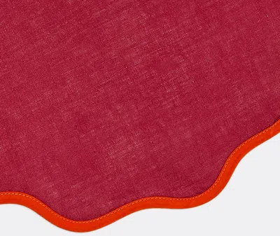 La Doublej Cloud Placemat Set Of 2 In Raspberry