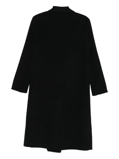 Paltò Daria Double-breasted Wool Coat In Black