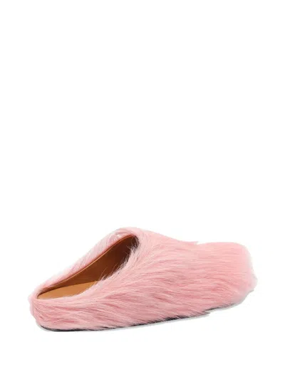 Marni Ssense Exclusive Pink Fussbett Sabot Loafers In 00c09 Lilla