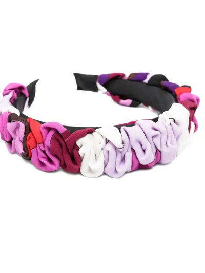 Pucci Junior Iride-print Headband In Pink