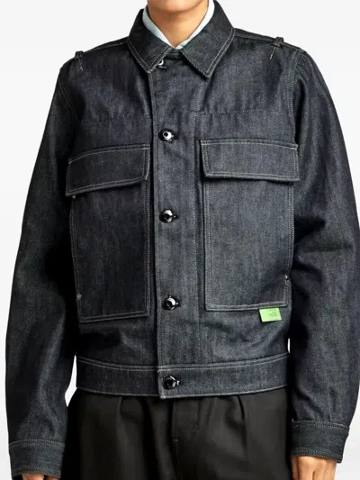 G-star Raw Utility Flap-pocket Denim Jacket In Blue